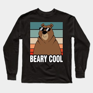 Beary Cool Brown Bear Long Sleeve T-Shirt